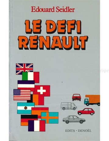 LE DEFI RENAULT, Nieuw, Renault, Author