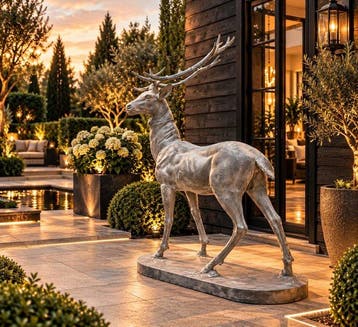 Beeld, XL Deer - 139.5 cm - Gietijzer - 2026