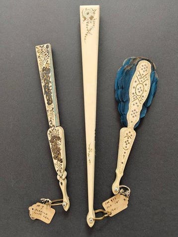 Handwaaier (3) - Been - Handfans - Gesneden bot.