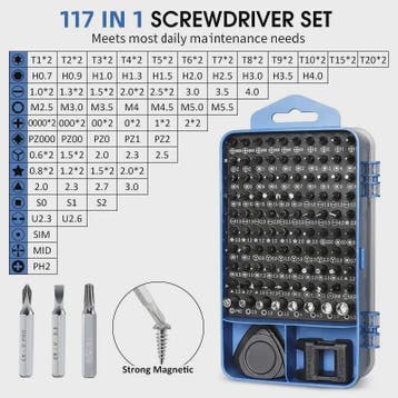 117-delige Precisie Schroevendraaierset: Magnetisch, Torx &, Doe-het-zelf en Verbouw, Verzenden, Nieuw