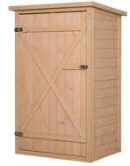 Houten Tuinopbergkast - Gereedschapskast met Plank 75x56x115, Verzenden, Nieuw