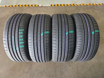 225/45/18 95W GOODYEAR ZOMERBANDEN 7MM PROFIEL 4X, Ophalen, 18 inch, Gebruikt, Band(en)