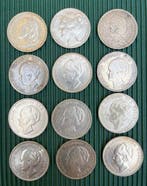 Nederland. Wilhelmina. 1 Gulden argento (12 monete) (Zonder, Postzegels en Munten, Munten | Nederland