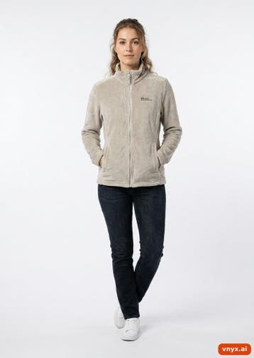 Jack Wolfskin Fleecejassen Dames maat M Beige Vintage, Ophalen of Verzenden, Nieuw