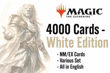 4000 English Cards - White Edition - NM/EX Bulk Collection, Nieuw