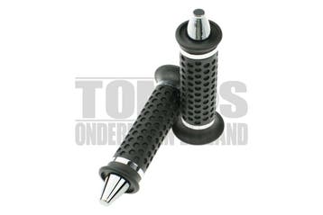 Handvatset Spike / Point zwart / chroom 22mm / 24mm unive..., Ophalen of Verzenden, Nieuw, Tuning
