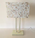 Tafellamp - Metaal, Schelp, Glas - Vintage lamp met