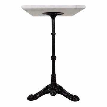 Bistrotafel marmer gietijzer rechthoek 60 x 40 cm - tafel, Ophalen of Verzenden