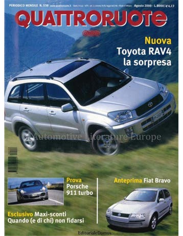 2000 QUATTRORUOTE MAGAZINE 538 ITALIAANS, Nieuw, Author