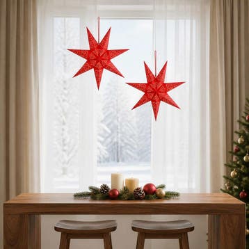 vidaXL Kerstverlichting RAAHE 2 st 10 LEDs Warmwit 45 x 6 x, Verzenden, Nieuw