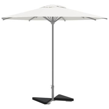 vidaXL Parasolvoetplaten 2 st driehoekig 14 kg graniet zwart, Verzenden, Nieuw, Parasolvoet