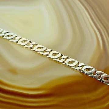 Tricolor gouden herenketting., Ophalen of Verzenden, Gebruikt, Goud, Goud