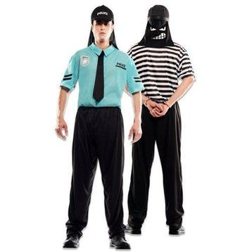 Double fun! Politie en boeven kostuum, Verzenden, Nieuw, Feestartikel