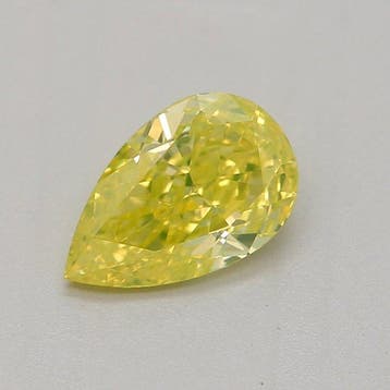 1 pcs Diamant (Natuurlijk gekleurd) - 0.50 ct - Peer - Fancy, Nieuw