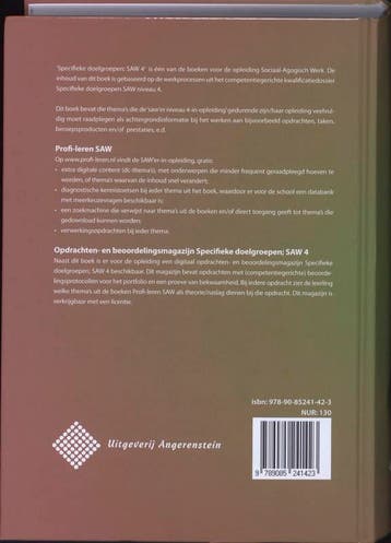 Specifieke doelgroepen SAW 4 9789085241423 Ton Cremers, Verzenden, Gelezen, Ton Cremers