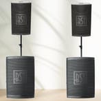 Actieve zang set 2 x 12Inch speakers +  2 x 18Inch subwoofer, Ophalen of Verzenden, Nieuw, Overige merken