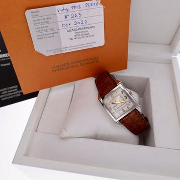 Girard Perregaux Vintage 1945 Ref. 25815 Automatisch He..., Ophalen of Verzenden, Zo goed als nieuw, Leer, Overige merken