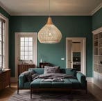 Vintage Boho Rotan Hanglamp – E27 Lamp voor Eetkamer Woonkam, Huis en Inrichting, Lampen | Hanglampen, Verzenden, Nieuw