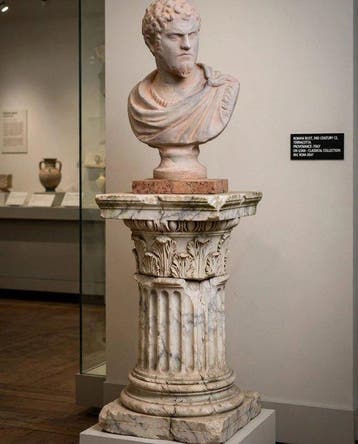 sculptuur, Caracalla imperatore su Marmo - 43 cm - Gegoten, Antiek en Kunst
