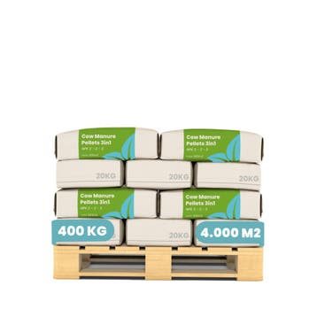 Koemestkorrels 3in1 (20x = 400 kg - voor 4000 m2), Verzenden, Mest