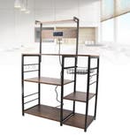 Bakkersrek met Houten Planken – Keukenrek met Stalen Frame, Huis en Inrichting, Verzenden, Nieuw