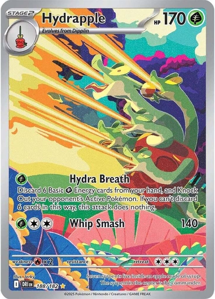 Hydrapple 188/182 Destined Rivals, Hobby en Vrije tijd, Verzamelkaartspellen | Pokémon, Losse kaart, Nieuw, Foil, Ophalen of Verzenden