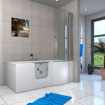 Instapbad Ligbad Whirlpool Vitra 170X85X200 Rechts, Ophalen of Verzenden, Nieuw