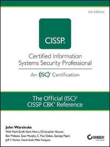 The Official (ISC)2 Guide to the CISSP CBK Reference, Verzenden, Gelezen, J Warsinske
