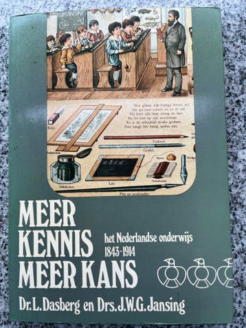 Meer kennis meer kans - Het Nederlands onderwijs 1843 – 1914, Verzenden, Dr. L. Dasberg en drs. J.W.G. Jansing, 20e eeuw of later
