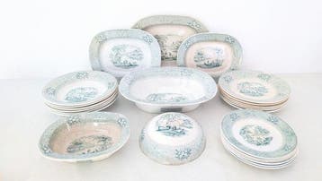 John Carr & Sons - Tafelservies (24) - Gem - Keramiek -