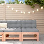 vidaXL Middenbanken met kussens 2 st massief douglashout, Tuin en Terras, Tuinsets en Loungesets, Verzenden, Nieuw