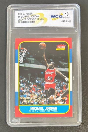1996/97 Fleer Decade of Excellence Michael Jordan #4 - WCG, Nieuw