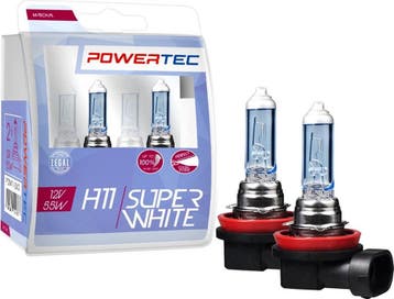 Powertec H11 12V SuperWhite – Set van 2 Autolampen, Ophalen of Verzenden, Zo goed als nieuw
