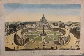 Italië - Sint-Pietersplein en de Sint-Pietersbasiliek, Rome;, Nieuw