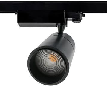 3-FASE RAILSPOT ORCUS 15°-60° ZOOMABLE  30W ZWART DIMBAAR, Nieuw
