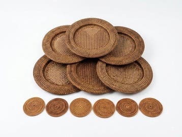 Flamant - Onderbord (12) - Togo - Rattan - Met