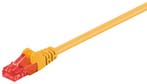 CAT 6 netwerkkabel, U/UTP, CCA-0.5 m / Geel, Ophalen of Verzenden, Nieuw