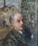 Vittorio Gussoni (1893–1968) - Ritratto di Industriale, Antiek en Kunst