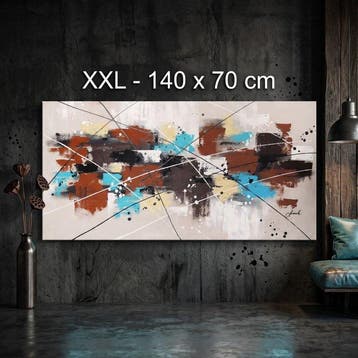 Monika Spiewak - Abstract - Oil Painting Stretched On The