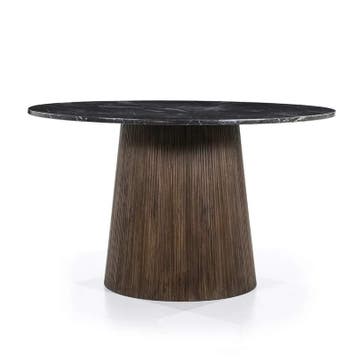 Eettafel Maxim Rond - 130x76cm - 95637 - eettafel, Huis en Inrichting, Tafels | Eettafels, Nieuw, Rond, Overige materialen