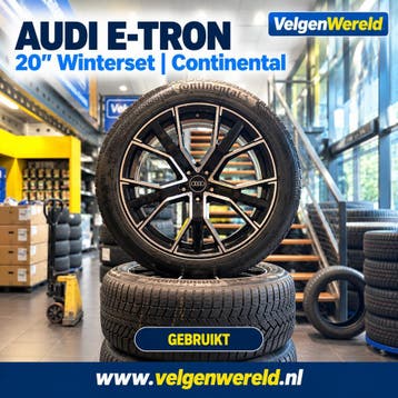 20 inch Audi E-tron velgen + winterbanden  | 1026-07, Gebruikt, 255 mm, Banden en Velgen, 20 inch