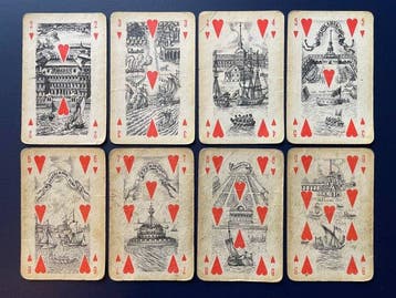 Speelkaarten - Russian pictorial playing cards - Papier, Antiek en Kunst