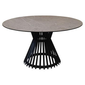 Amalfi Pasadena dining tuinset 140 cm rond 6 delig, Ophalen of Verzenden, Nieuw