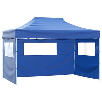 vidaXL Partytent 291 x 431 x 315 cm Blauw Oxford Stof, Tuin en Terras, Partytenten, Verzenden, Nieuw, Partytent