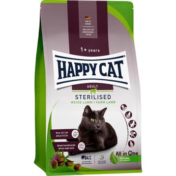 Happy Cat Sterilised Kattenvoer - Lam - 4 kg, Dieren en Toebehoren, Verzenden, Kat