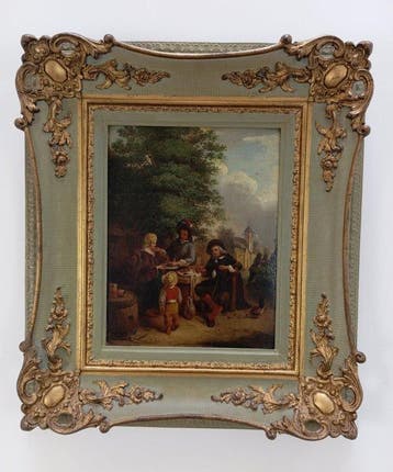 Circle of Pieter Angellis (1685–1734) - Flirting with a