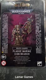 Death Guard Plague Marine Icon Bearer (Warhammer 40.000, Hobby en Vrije tijd, Wargaming, Ophalen of Verzenden, Nieuw