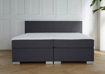 ACTIE! Boxspring Milano 160 200 Antraciet, Verzenden, 200 cm, 160 cm, Nieuw