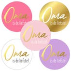 5x Oma is de Liefste (Stickers), Ophalen of Verzenden, Nieuw, Meerdere stickers