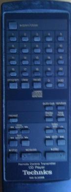 Afstandsbediening Technics rak-sl5006w, Ophalen of Verzenden, Nieuw, Origineel